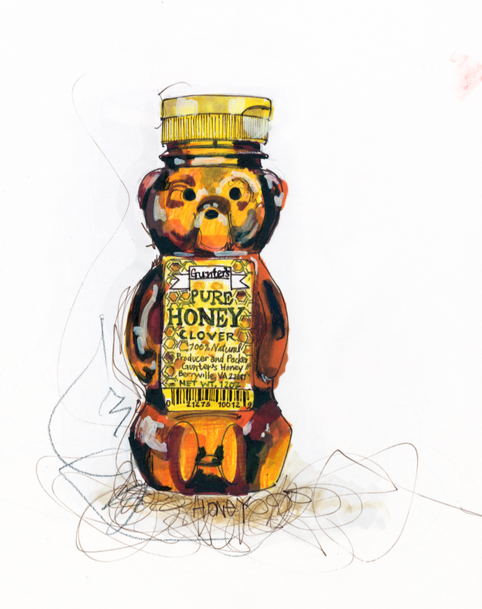 Honey Bear Print