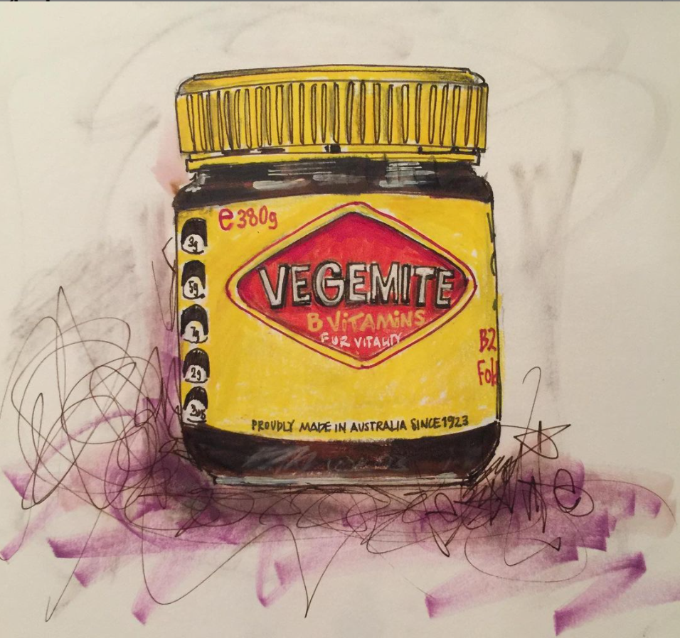 Vegemite Original Drawing